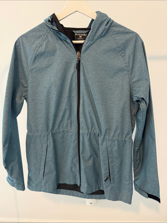 32 Degrees Jackets & Blazers - 32 Degrees Teal Blue Utility Jacket with Hood
